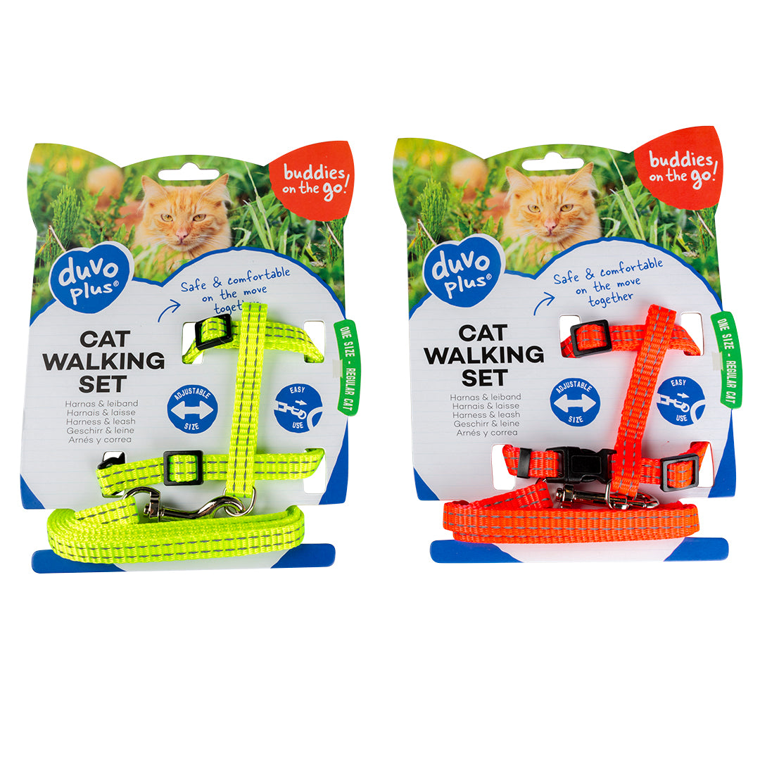Cat Walking Set Reflective Uni (Neon)
