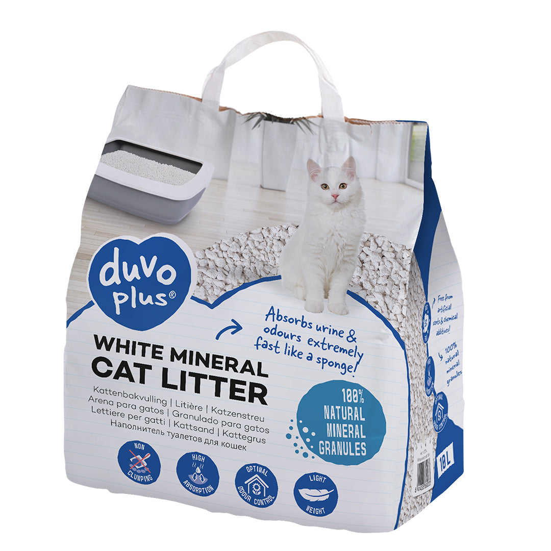 White Mineral Cat Litter 10L