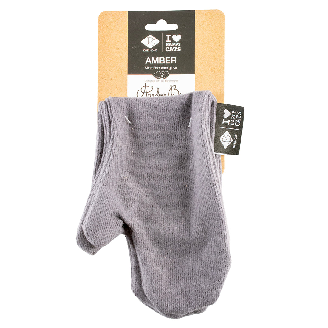 AMBER - Microfiber care glove Grey