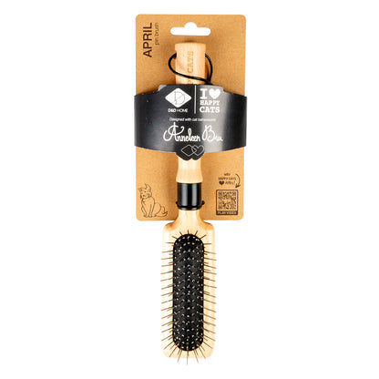 APRIL - Pin brush Wood-coloured