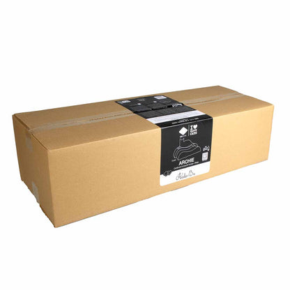 ARCHIE - Cardboard scratcher lounge (2pcs) Brown/black