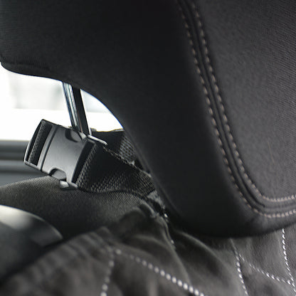 Back seat cover with edge