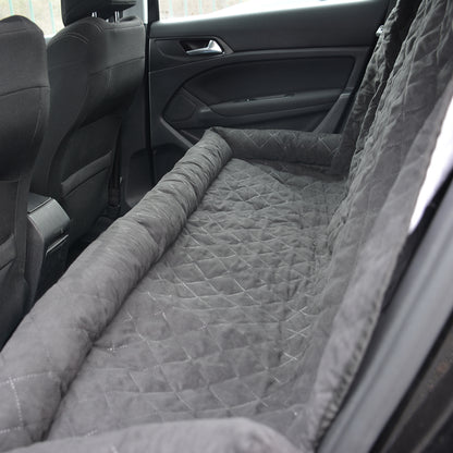 Back seat cover with edge