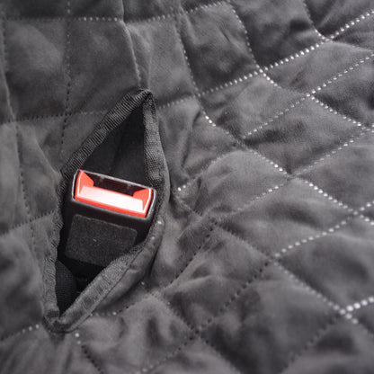 Back seat cover with edge