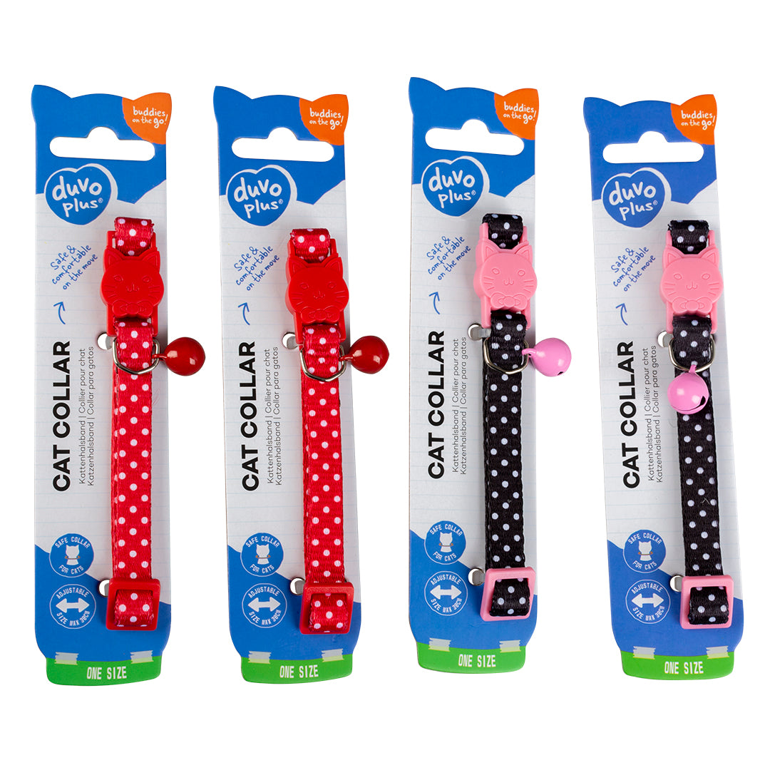 Cat Collar White Dots