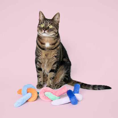 Cat toy KNOTTY NOODLE Mixed colors