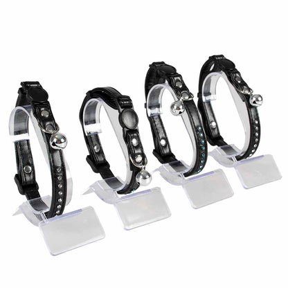 Cat Collar Leather & Diamonds
