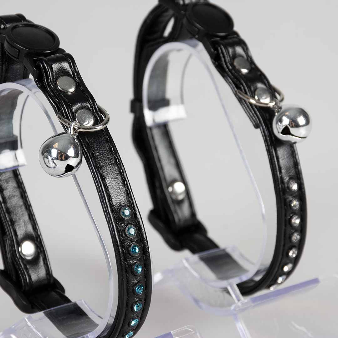 Cat Collar Leather & Diamonds