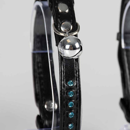 Cat Collar Leather & Diamonds