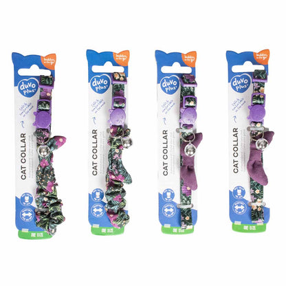 Cat Collar Retro Flowers