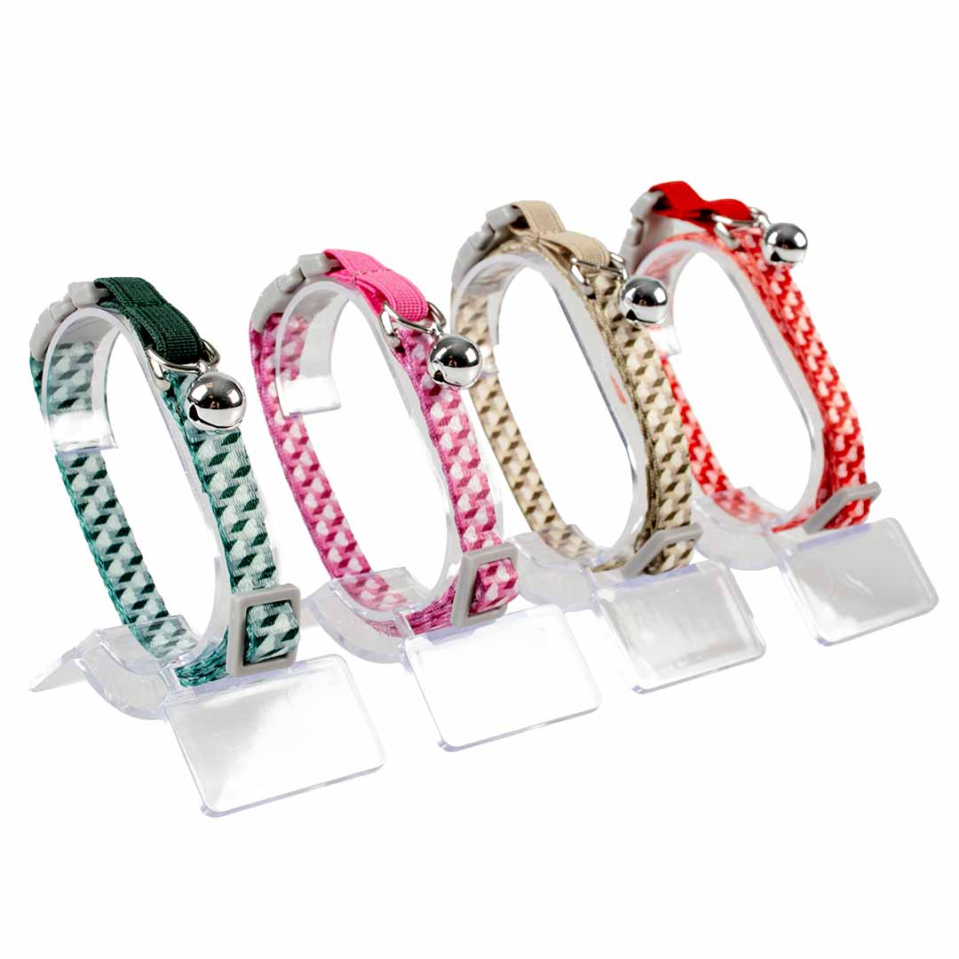 Cat Collar Retro Heart