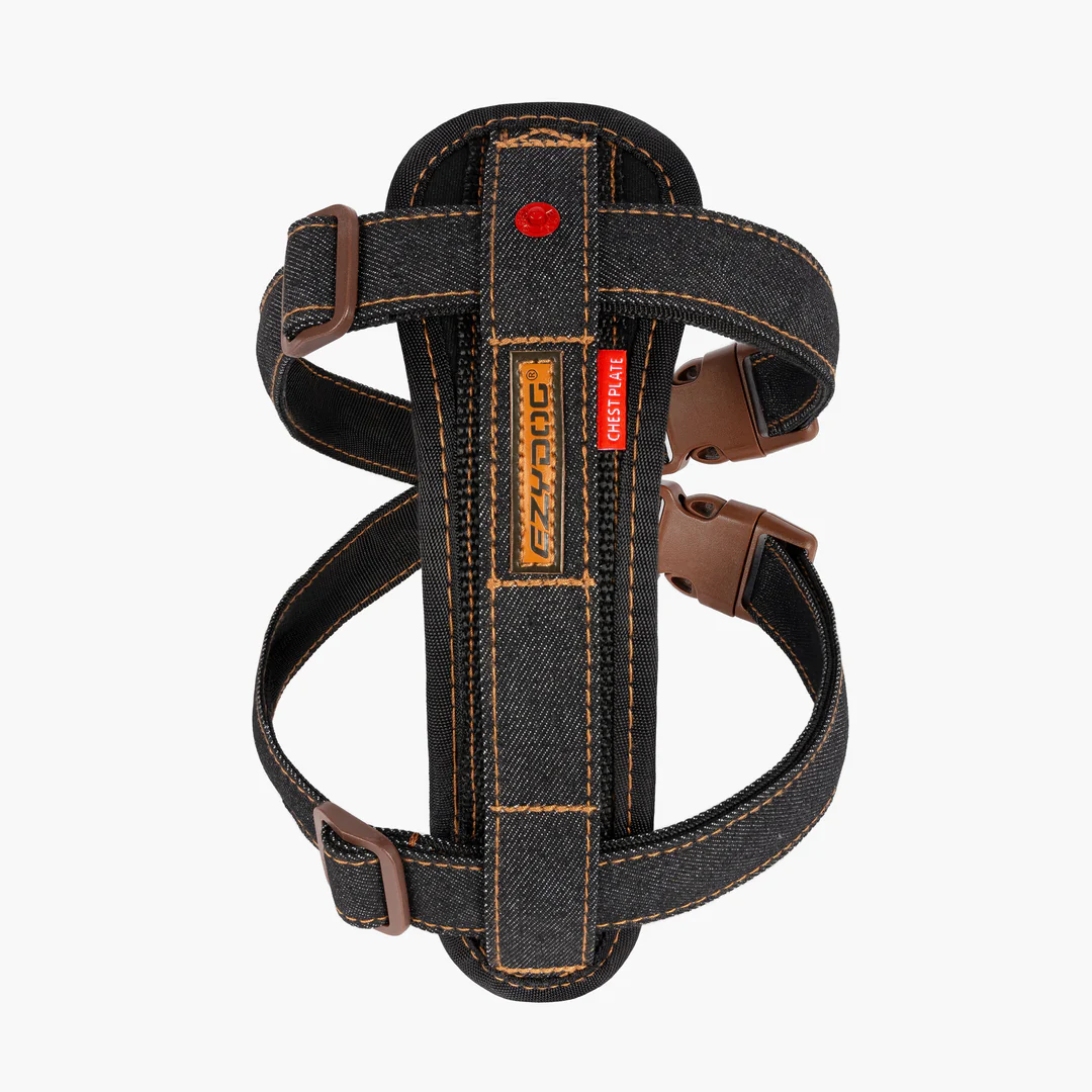 Black Denim: Chest Plate Harness