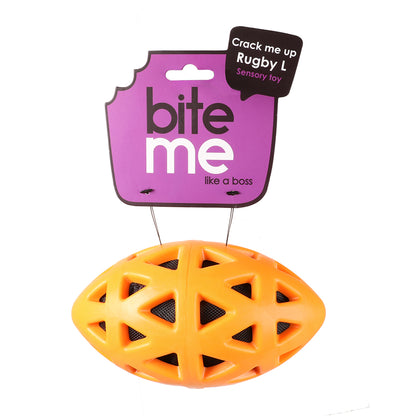 Crack me up - rugby pull toy
