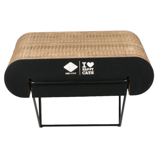 DAVID - Cardboard wall shelf Brown/black