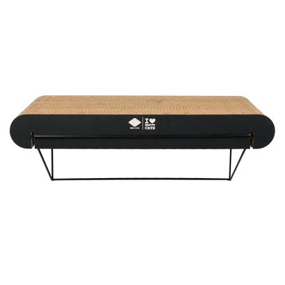 DAVID - Cardboard wall shelf Brown/black