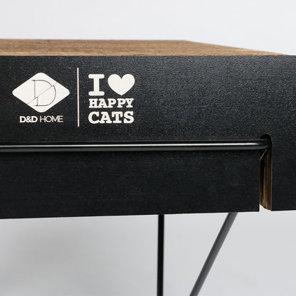 DAVID - Cardboard wall shelf Brown/black