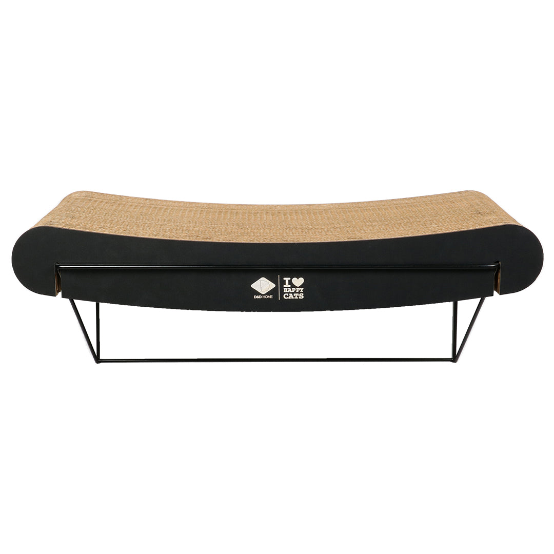 DAVID Curved - Cardboard wall shelf Brown/black (Large)