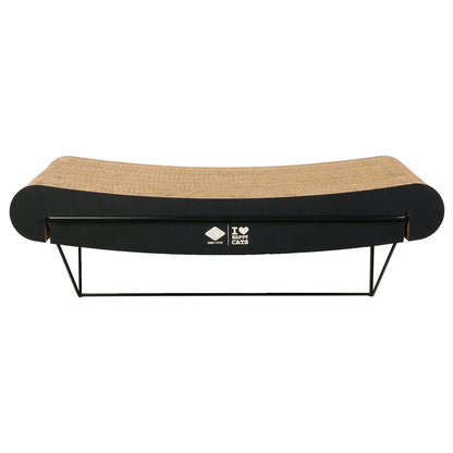 DAVID Curved - Cardboard wall shelf Brown/black (Large)