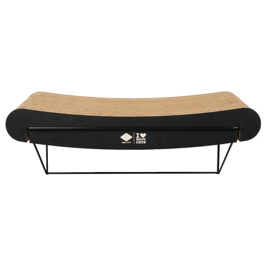 DAVID Curved - Cardboard wall shelf Brown/black (Large)