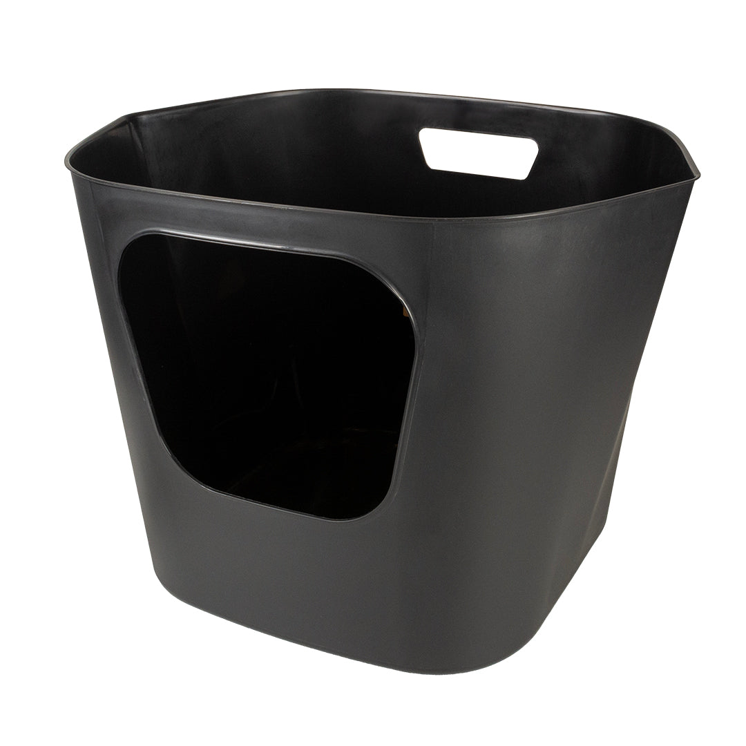 DEAN - open recycled cat toilet Black