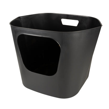 DEAN - open recycled cat toilet Black