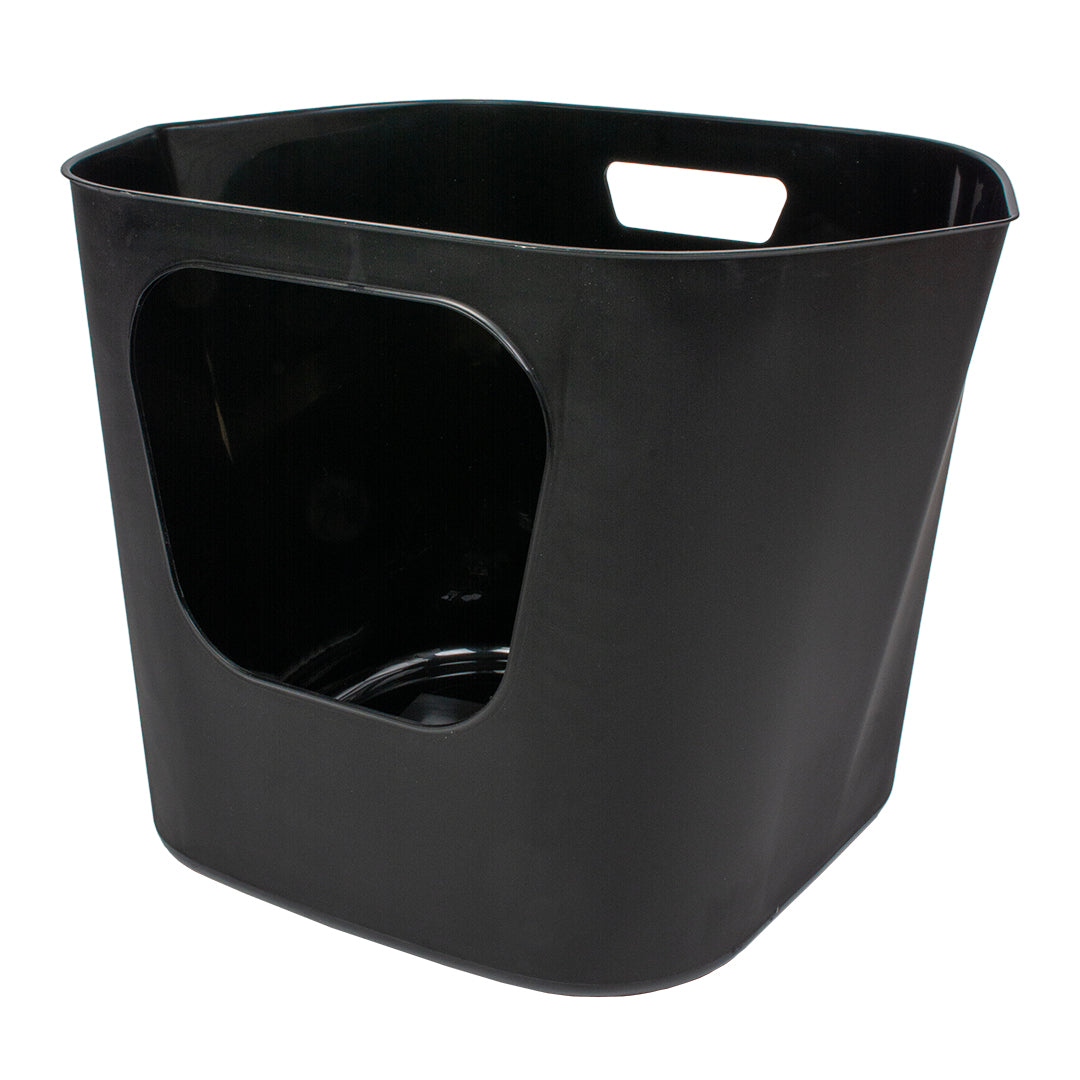 DEAN - open recycled cat toilet Black