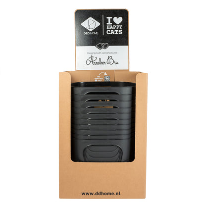 DEAN - open recycled cat toilet Black