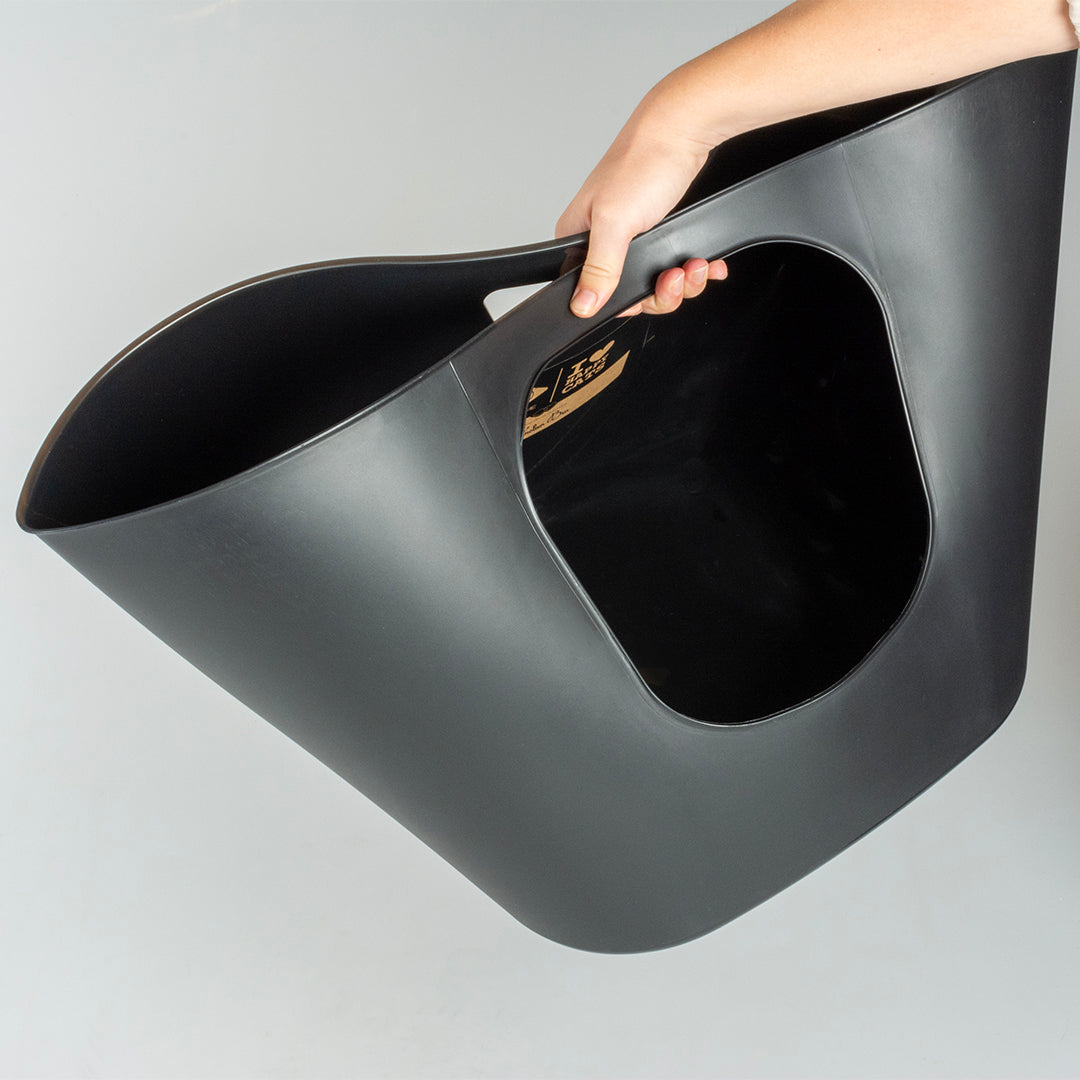 DEAN - open recycled cat toilet Black