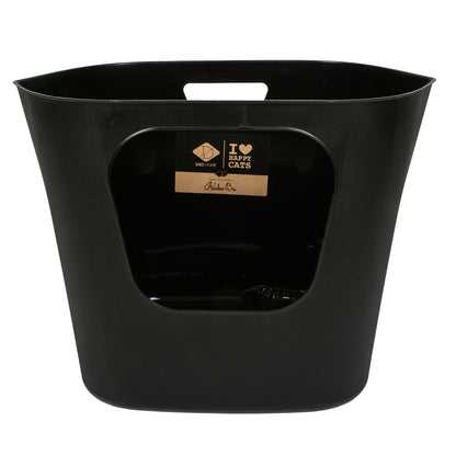 DEAN - open recycled cat toilet Black