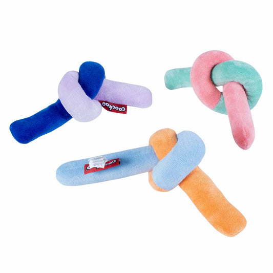 Dog toy with rope SNUGGLE SNAKE Mixed colors
