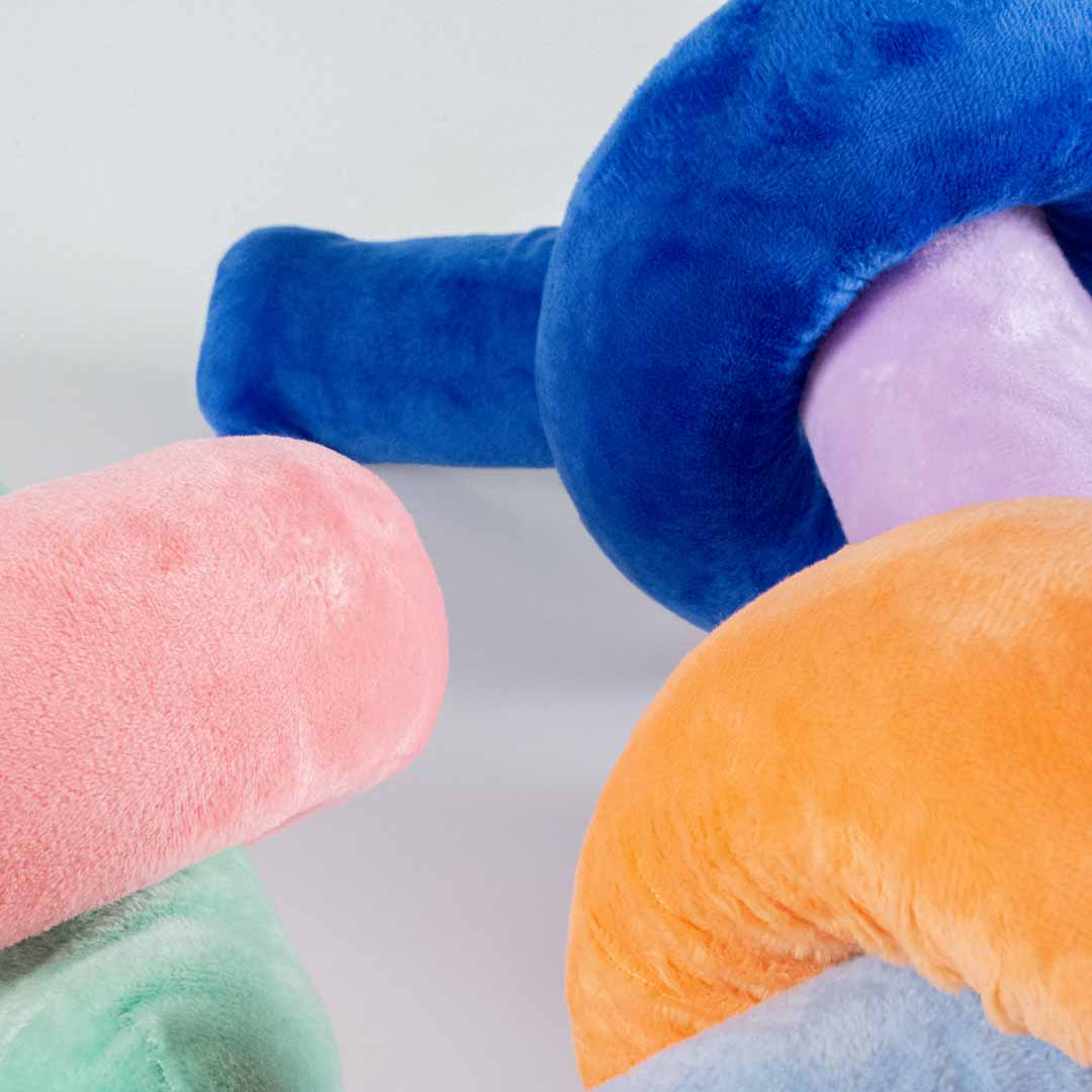 Dog toy with rope SNUGGLE SNAKE Mixed colors