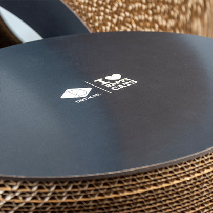 FAYE - Cardboard scratcher playground Brown/black