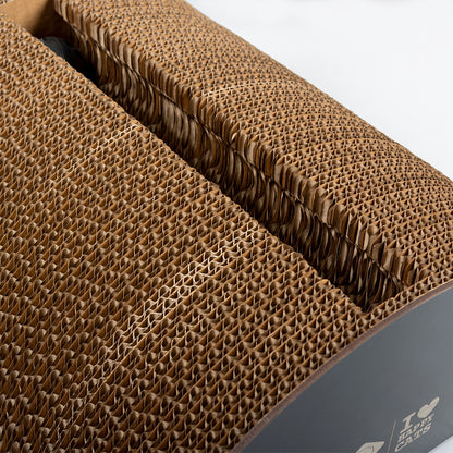 FAYE - Cardboard scratcher playground Brown/black