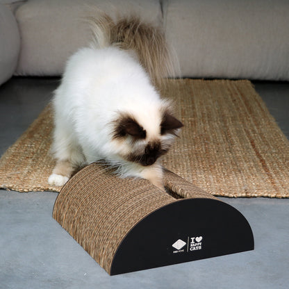 FAYE - Cardboard scratcher playground Brown/black