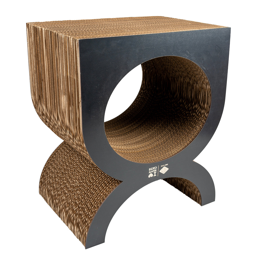 FAYE - Cardboard scratcher playground Brown/black