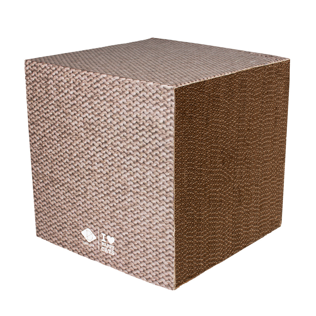 FREYA - Cardboard scratcher block Beige