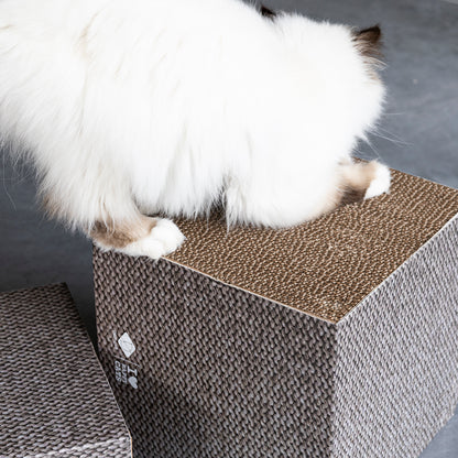 FREYA - Cardboard scratcher block Beige