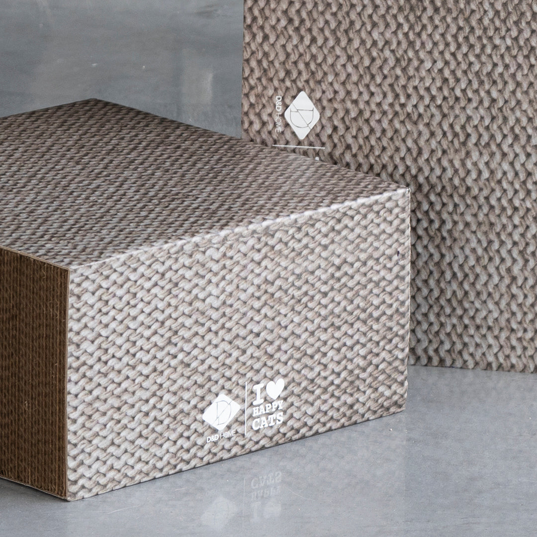 FREYA - Cardboard scratcher block Beige