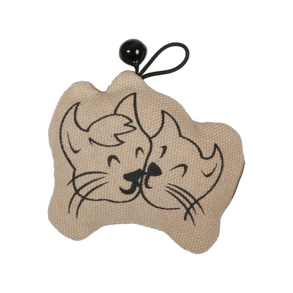 HAPPY CATS - Cat toy with bell display Beige