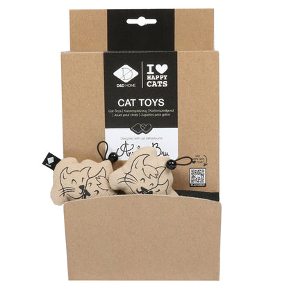 HAPPY CATS - Cat toy with bell display Beige