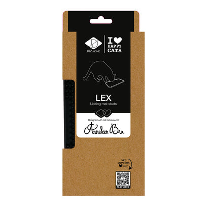 LEX - Licking mat studs Black