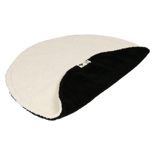 MAEVE - Round plaid Black/white