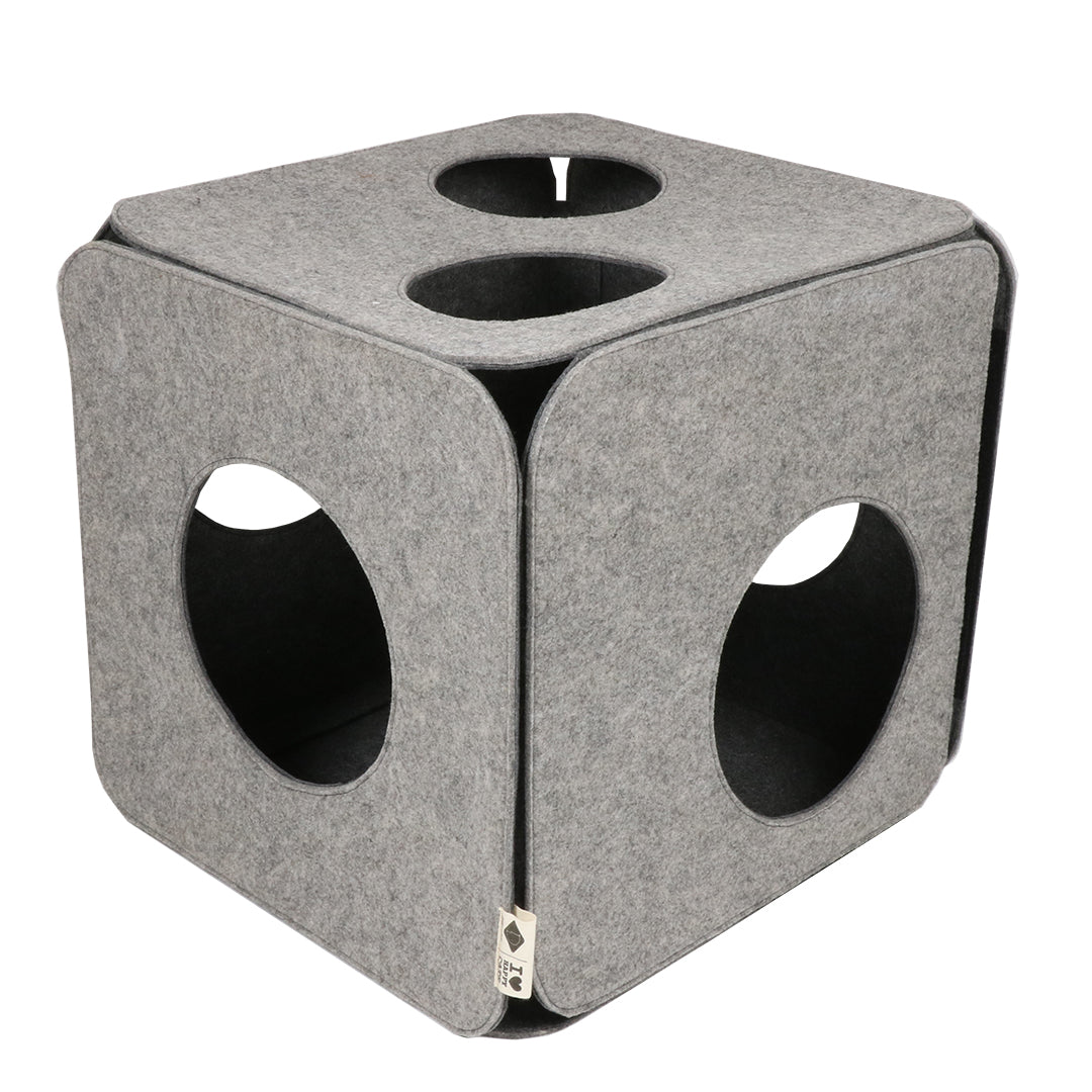 NALA - Felt play cube Grey