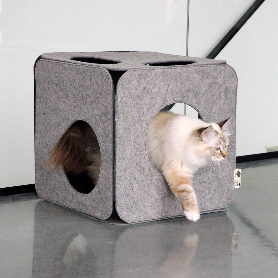 NALA - Felt play cube Grey