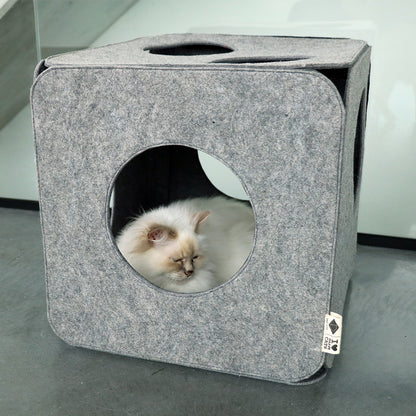 NALA - Felt play cube Grey