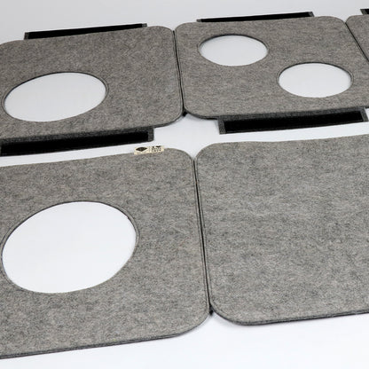 NALA - Felt play cube Grey