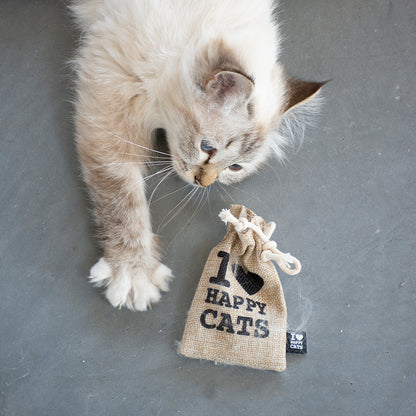 I Love Happy Cats POUCH - Refillable Black