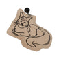 RELAXING HAPPY CAT - Cat toy with bell display Beige