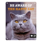I LOVE Happy Cats sign 'be aware' Multicolour