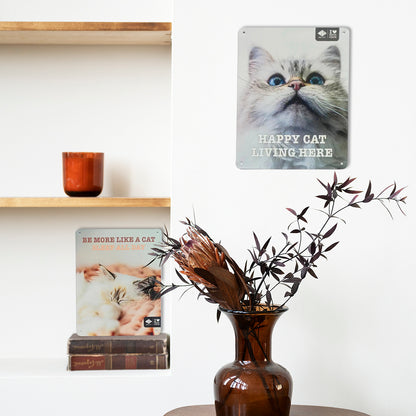I LOVE Happy Cats sign 'sleep all day' Multicolour